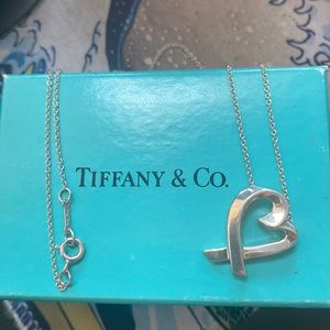 Tiffany & Co Paloma Picasso heart necklace 925 loving heart